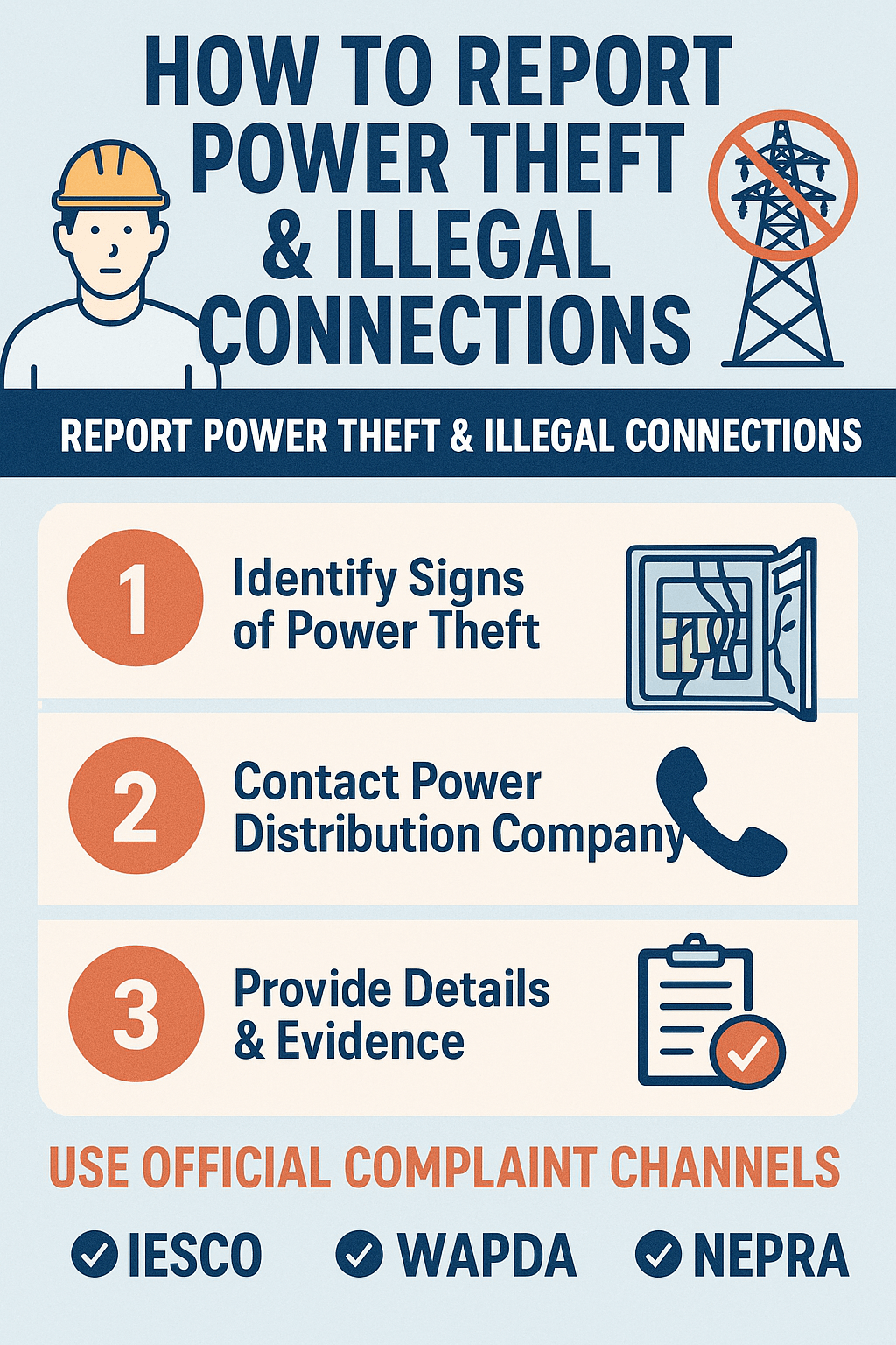 How to Report Power Theft & Illegal Electricity Connections in Pakistan