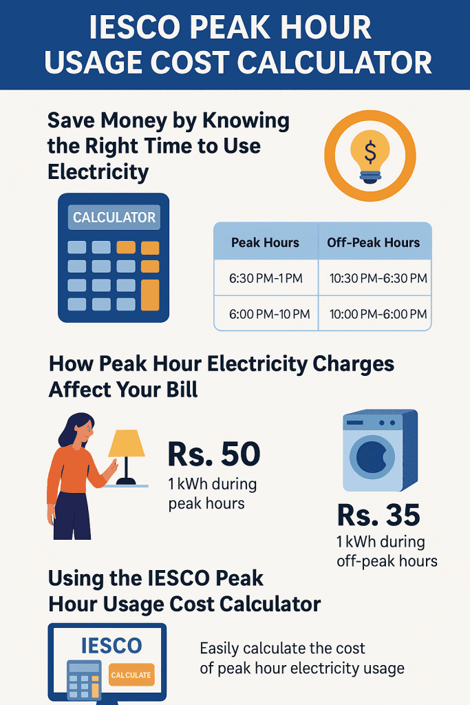 IESCO Peak Hour Usage Cost Calculator