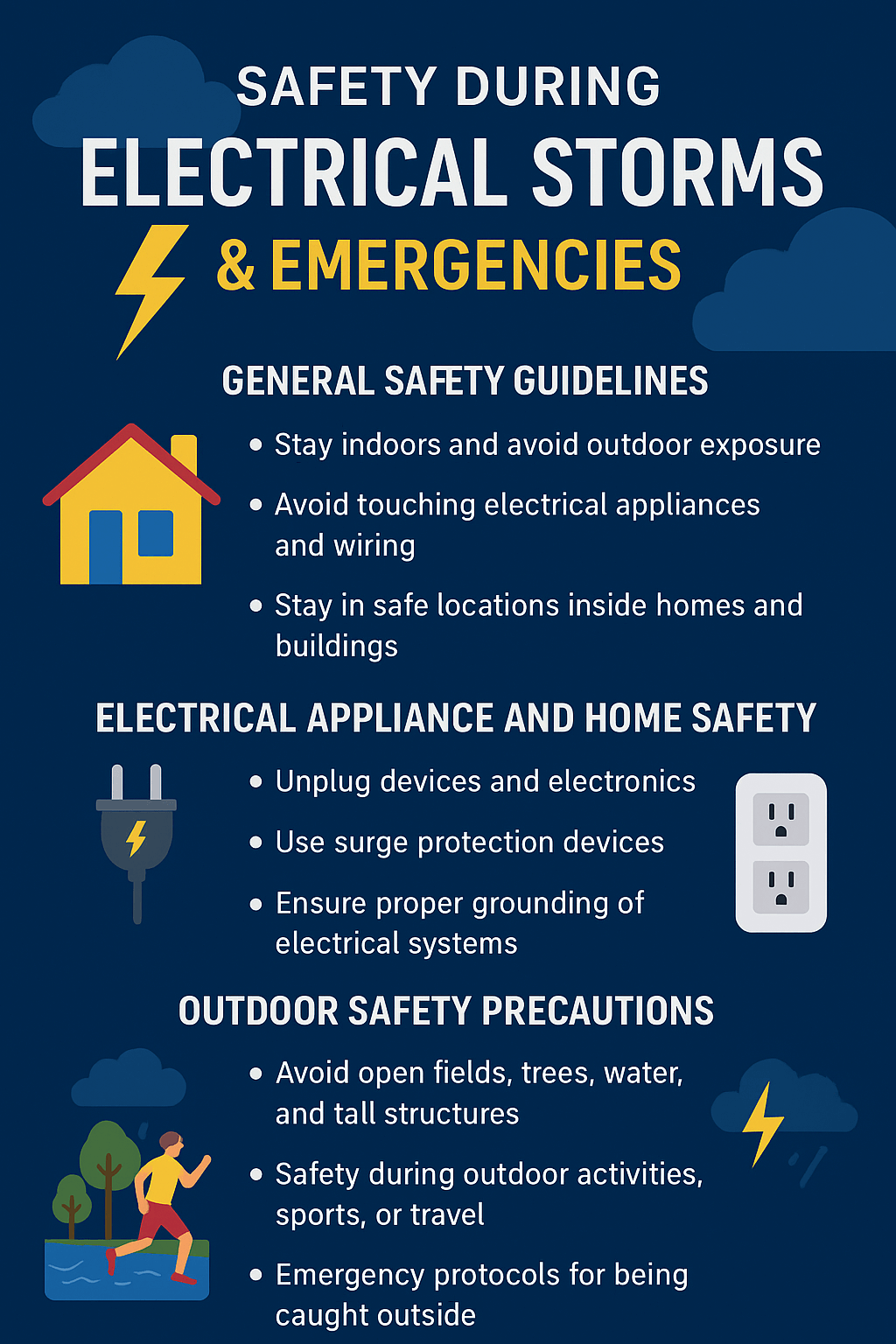 Safety During Electrical Storms & Emergencies 