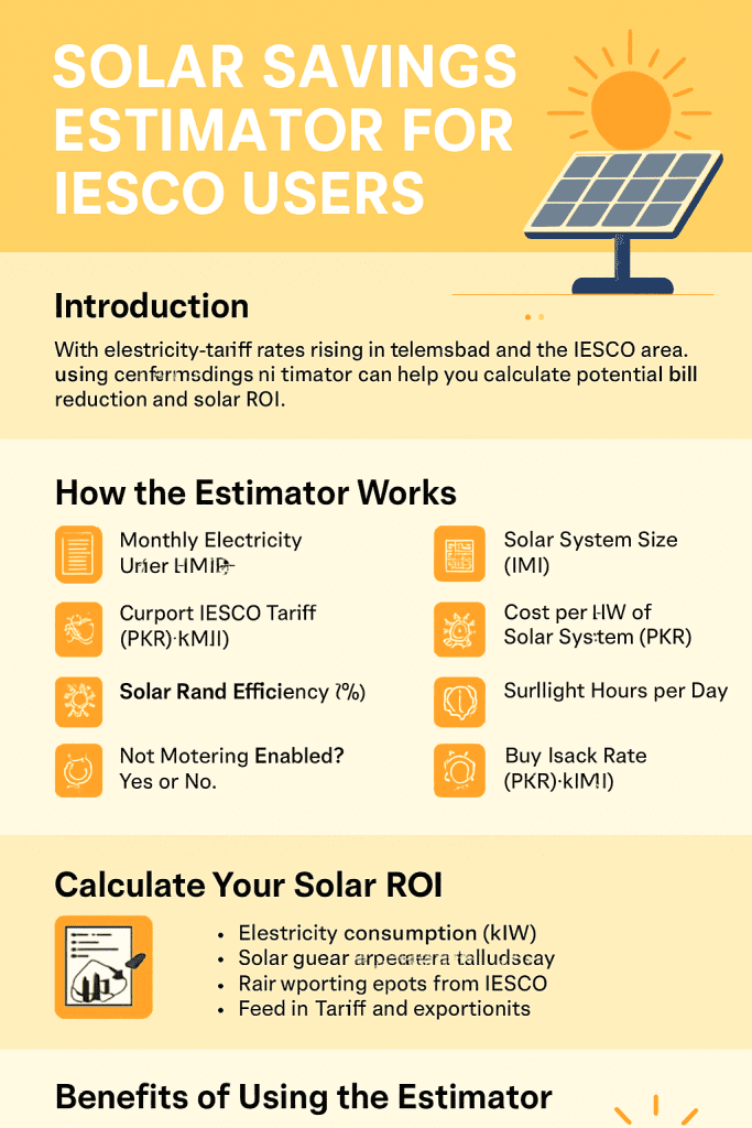 iesco solar calculator