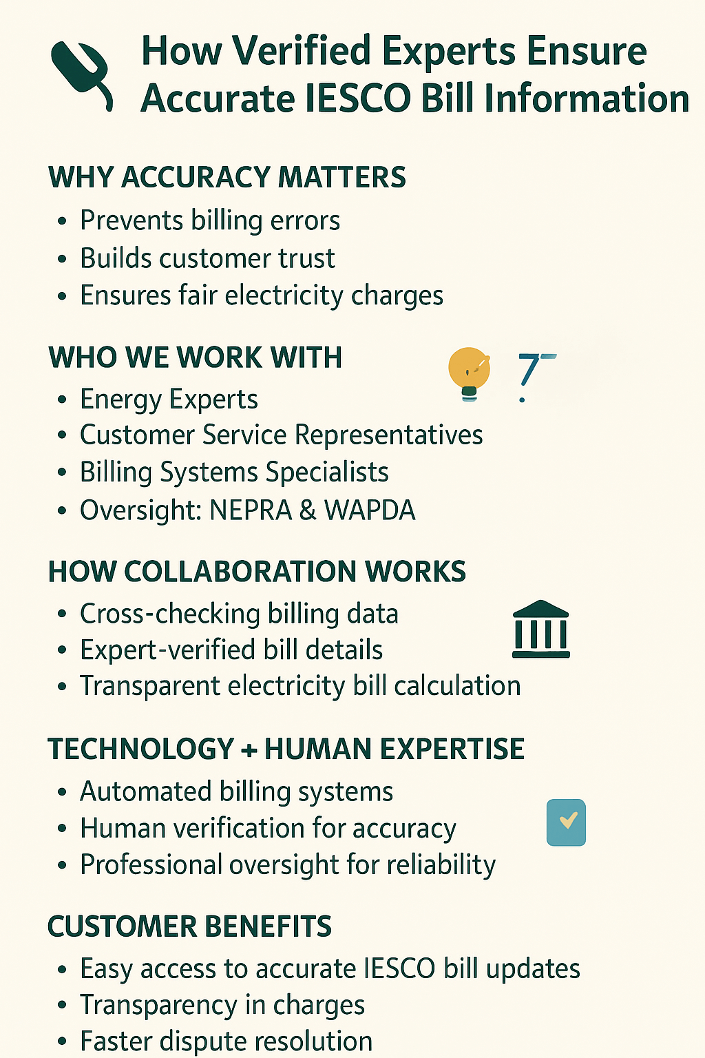 How Verified Utility Experts Ensure Accurate IESCO Bill Information